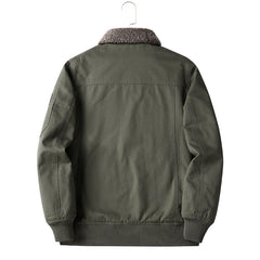 Men's Winter Warm High-end Fashionable Fleece Bomber Jacket