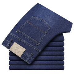 2023 Business Casual Straight Fit Stretch Cotton Jeans