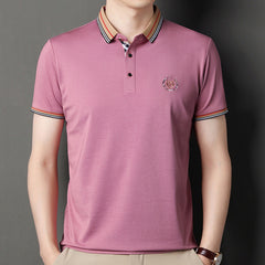 Slim Lapel Comfortable Casual Stretch POLO Shirt