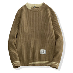 2022 Winter New Thickened Loose Round Neck Sweater