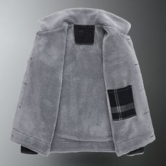 Men's Denim Cotton Sherpa Jacket
