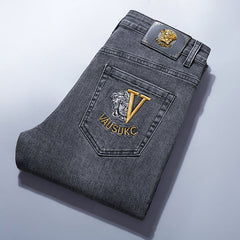 Men's Slim Straight High-end Casual Jeans