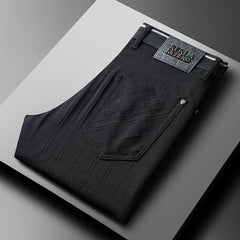 Plaid new high quality breathable straight all-match trousers