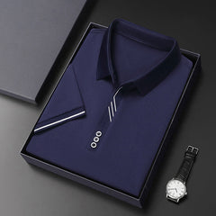 New business casual solid color lapel polos