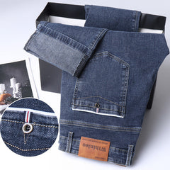 Men's Straight Leg Loose Stretch Business Casual Jeans