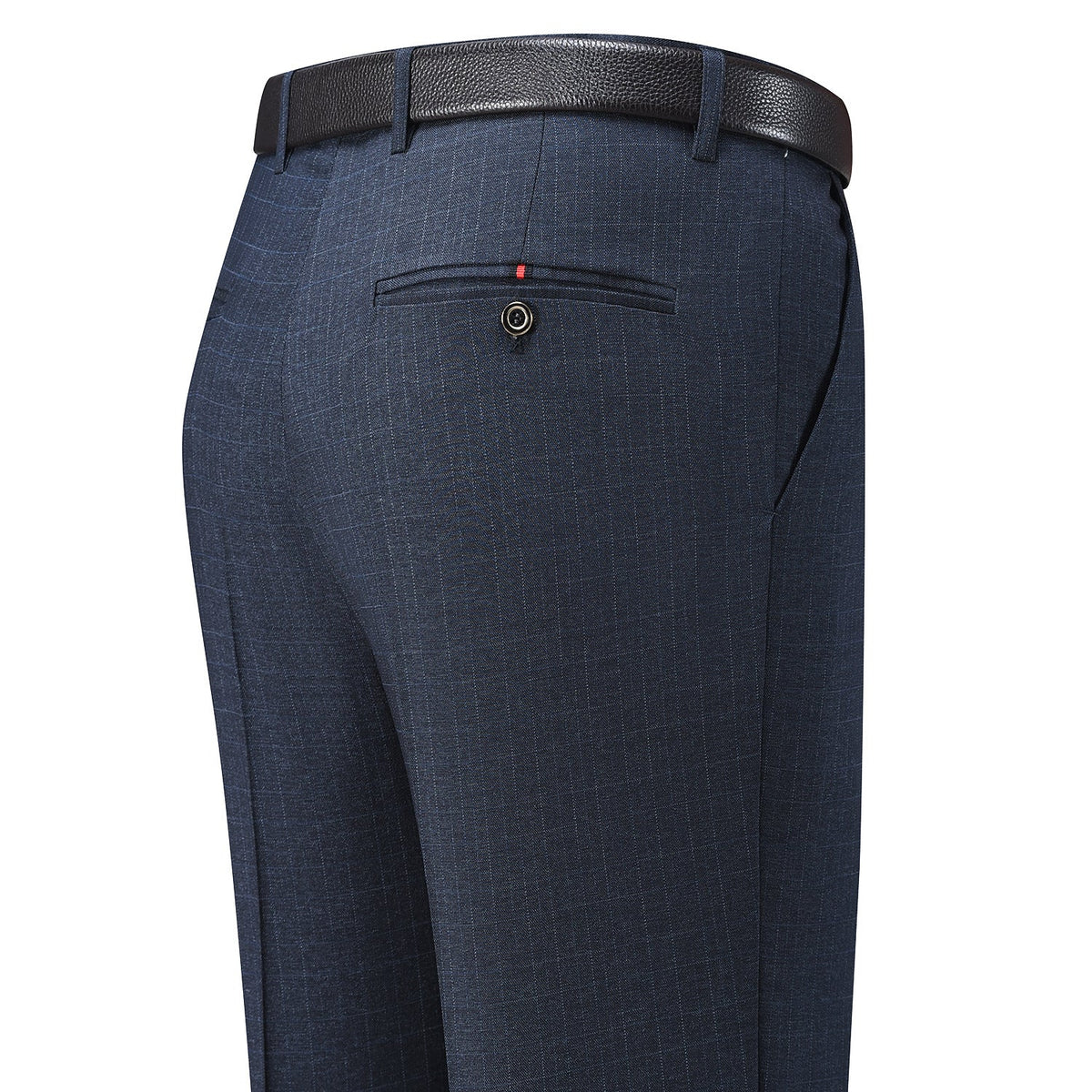 Men's Silk Straight Business Suit Trousers