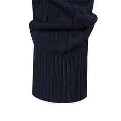 2023 Men's New Stand Collar Half Zipper Knitted High Quality Sweater