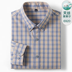 Men's High-end Business Casual Cotton Plaid Shirt