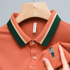2023 Solid Color Casual Lapel Polo Shirt