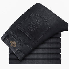 Men's Stretch Slim Printed Jeans