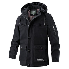 Men's Pure Cotton Cross Plus Size Casual Windbreaker