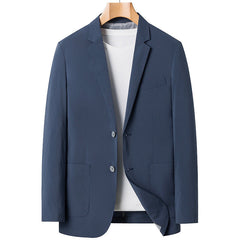 Men's Summer Ice Silk Elastic Casual Blazer
