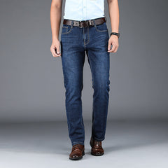 Men's Business Casual High Waist Stretch Jeans