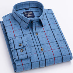 New plaid cotton shirt