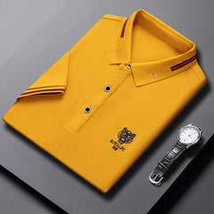 Men's Simple Embroidered Polo Shirt
