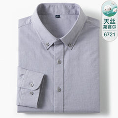 Men's High-end Business Casual Cotton Plaid Shirt