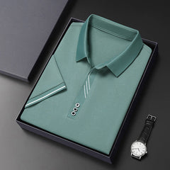 New business casual solid color lapel polos