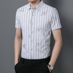 Trendy striped casual shirt
