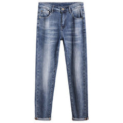 Men's Elastic Business Casual Embroidered Comfortable Jeans