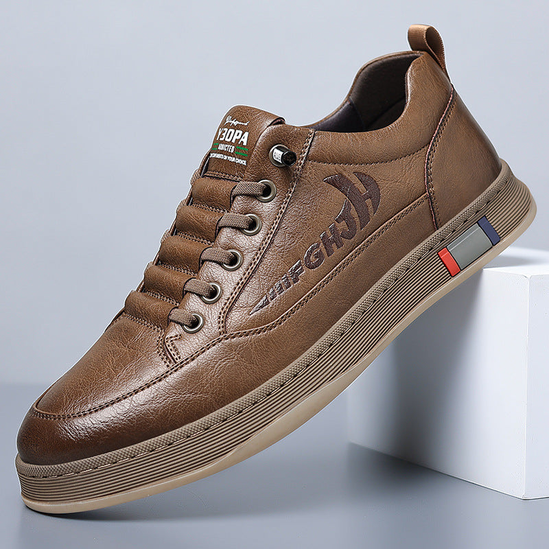 Breathable casual retro non-slip leather shoes