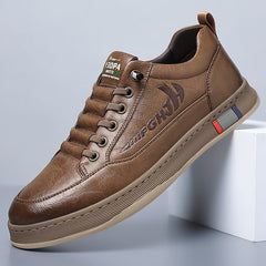 Breathable casual retro non-slip leather shoes