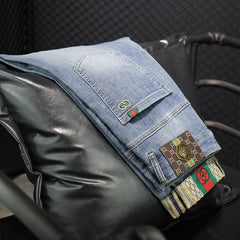Embroidered new stretch jeans