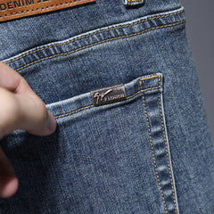 Men's All-match Stretch Slim Fit Wrinkle-resistant Straight Jeans
