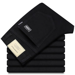 Men's Straight Elastic Business Casual Trousers