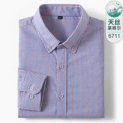 Men's High-end Business Casual Cotton Plaid Shirt