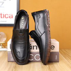Men's Trendy Tendon Soft Sole Non-slip Versatile Casual Leather Shoes