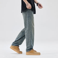 Men's Comfortable Loose Wide Leg Casual Jeans