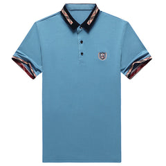 Men's ice silk casual polo shirt