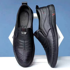 Casual breathable soft sole trendy leather shoes