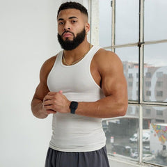 Men's Threaded Tights Fitness Vest