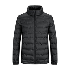Men's Winter White Duck Down Cold-proof Warm Stand Collar Casual Down Jacket