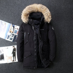 Men's Winter White Duck Down Thickened Down Jacket