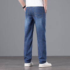 Men's Business High Waist Loose Jeans