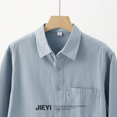 Men's Cotton Simple Inner Solid Color Shirt