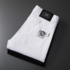 Men's High Quality Versatile Casual Printed Jeans