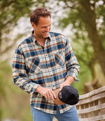 Men's large size printed loose shirt