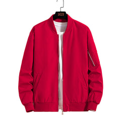 Men's Casual Embroidered Bomber Jacket