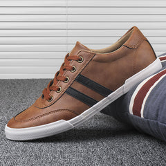 2024 New Versatile Fashionable Breathable Casual Leather Shoes