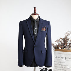 Men's Plus Size Casual Business Formal Wear Fashionable Slim Fit Dress Blazer