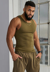 Men's Threaded Tights Fitness Vest