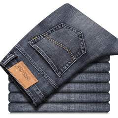 Men's Slim Straight Stretch Business Casual Jeans