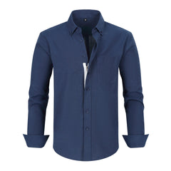 Men's Business Anti-wrinkle Zipper Shirt
