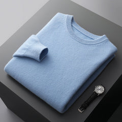 Men's New Autumn and Winter Round Neck Thickened Wool Sweater