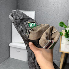 Men's Stretch Super Soft Slim Fit Versatile Printed Jeans