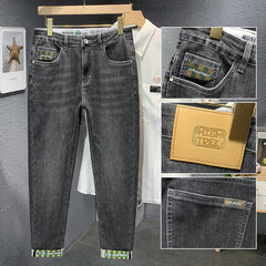 Men's Stretch Super Soft Slim Fit Versatile Printed Jeans