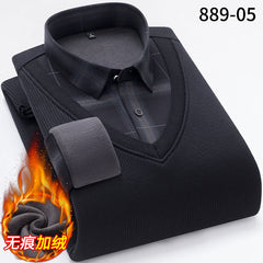 Men's Thermal Fake Two Piece Shirt